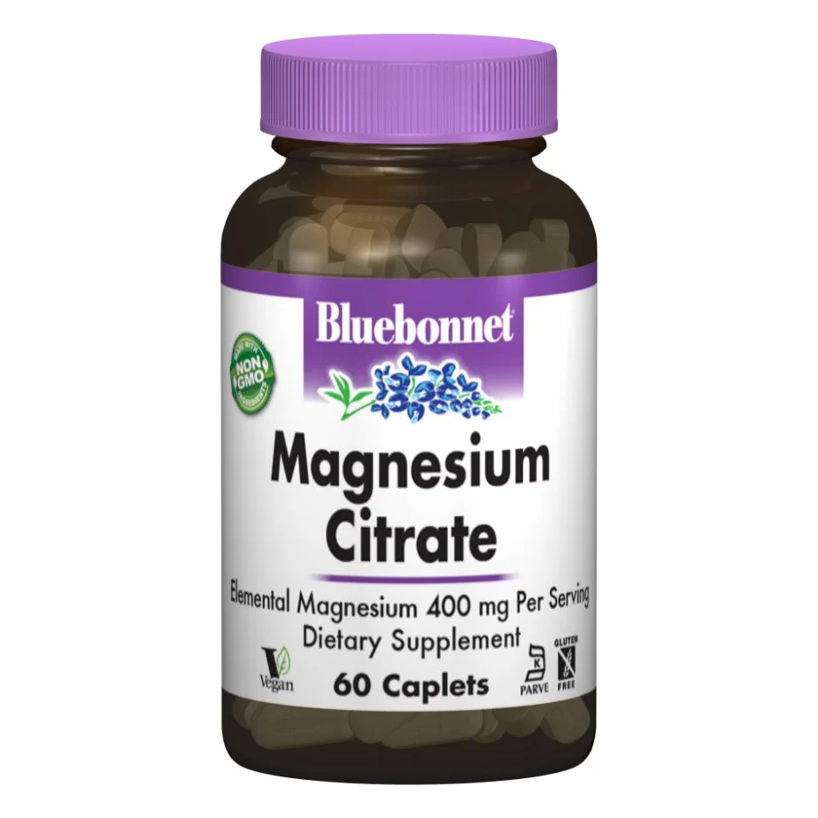 Мінерали Bluebonnet Nutrition Цитрат Магнію, 60 капсул (BLB-00729)