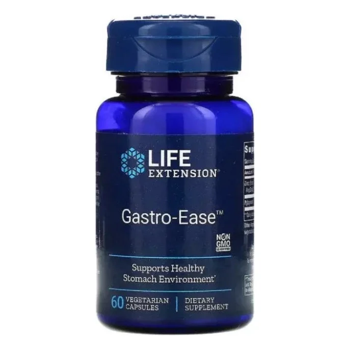 Мінерали Life Extension Відновлення Шлунка, Gastro-Ease, 60 вегетаріанських капс (LEX-21006)