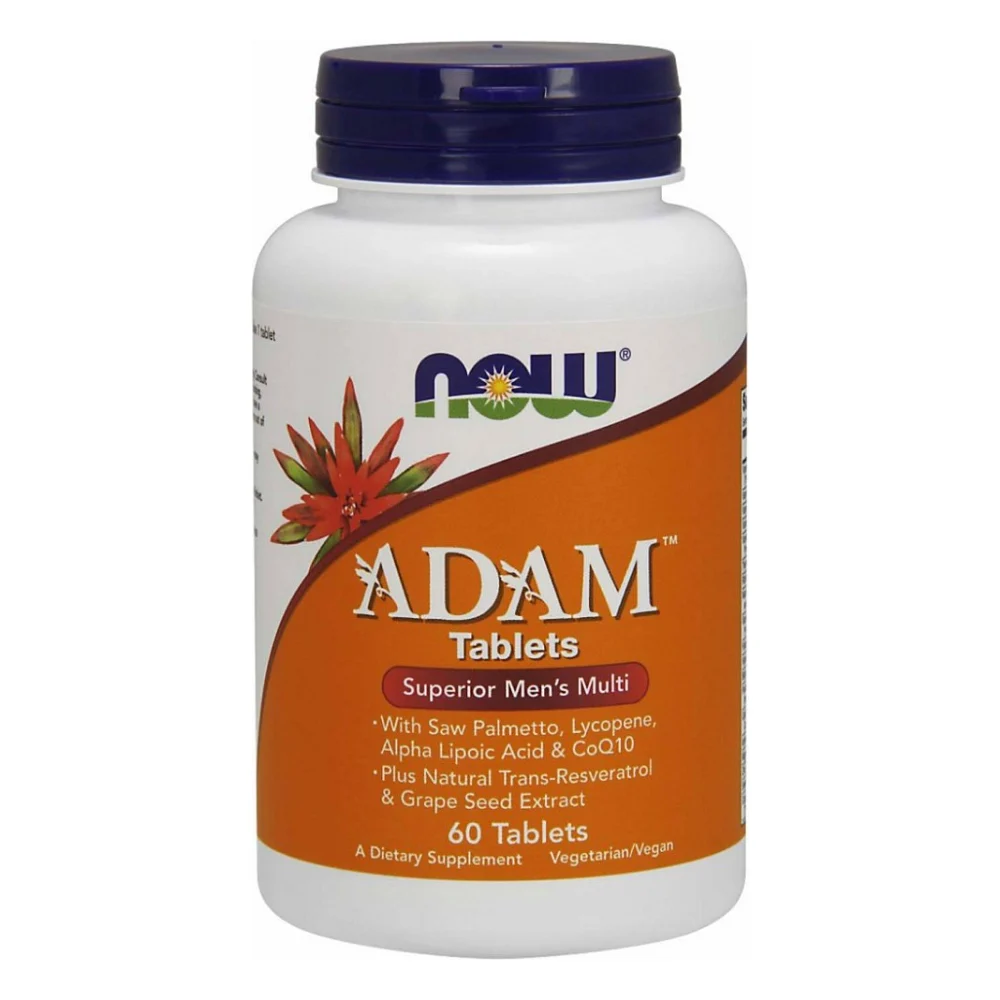 Мультивітамін Now Foods Супер Мультивітаміни для Чоловіків, Adam, 60 таблеток (NF3875)