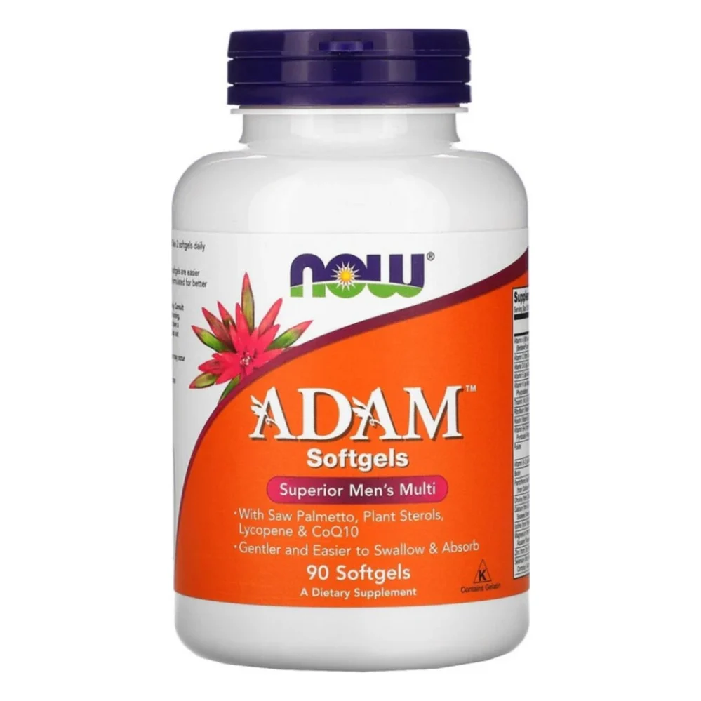 Мультивітамін Now Foods Супер Мультивітаміни для Чоловіків, Adam, Superior Men's Multi, 90 гел (NOW-03880)