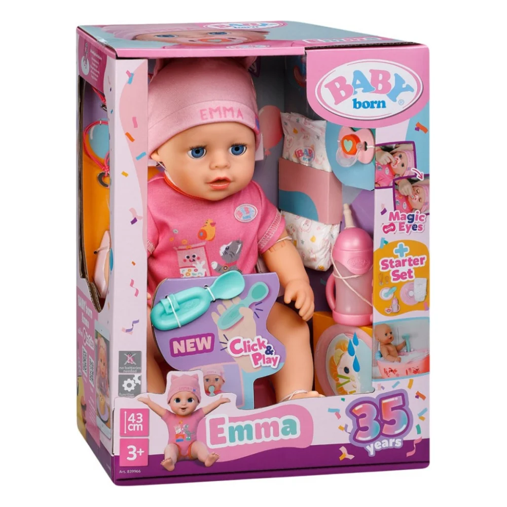 Пупс Baby Born Click and Play Емма 43 см (839966)