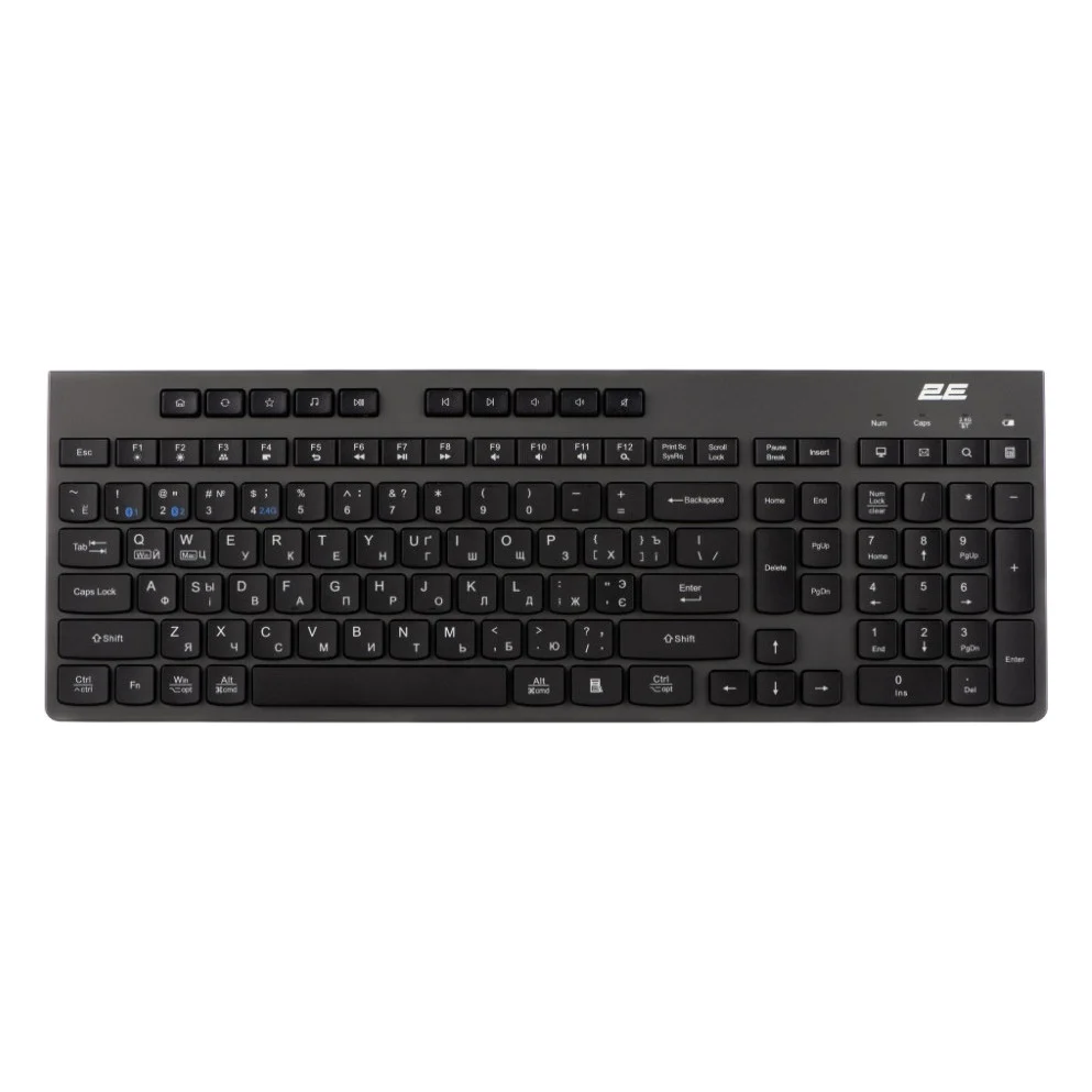 Клавіатура 2E KS280 Wireless Black/Gray (2E-KS280WBGR_AK)
