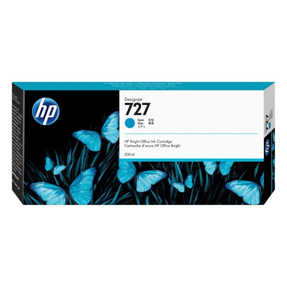 Картридж HP DJ No.727 XXL Cyan 300-ml (F9J76A)