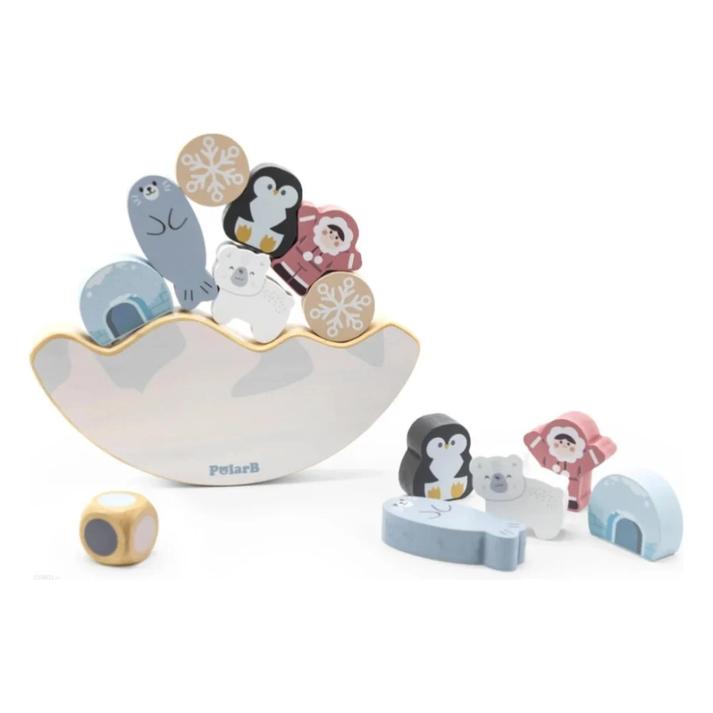Розвиваюча іграшка Viga Toys Дерев'яна гра-балансир PolarB Арктика (44234)