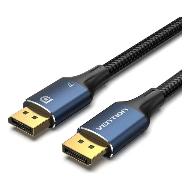 Кабель мультимедійний DisplayPort M to DisplayPort M 1.5m 8K60Hz blue Vention (HCELG)