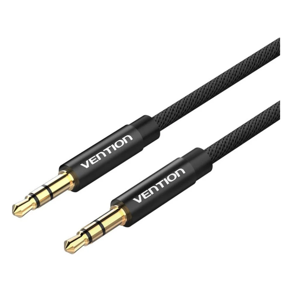 Кабель мультимедійний 3.5mm M to 3.5mm M 1.0m fabric black Vention (BAGBF)