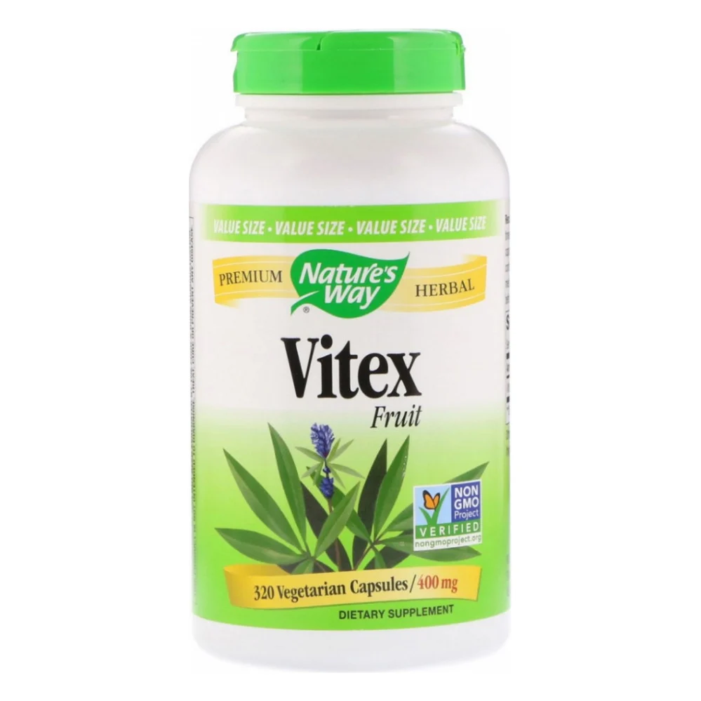 Трави Nature's Way Вітекс, Vitex Fruit, 400 mg, 100 капсул (NWY-11923)