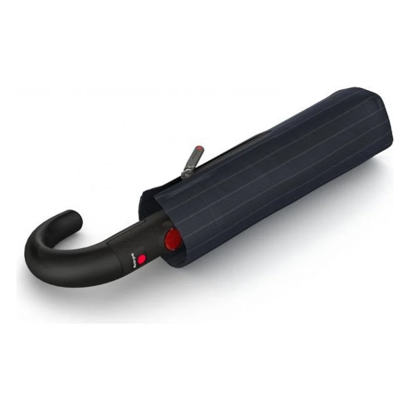 Парасоля Knirps T.260 Crook Handle Gatsby Black автомат складана (Kn95-3260-4109) — фото 5