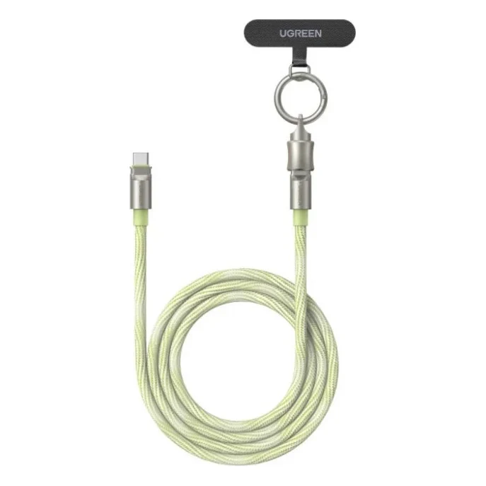 Дата кабель USB-C to USB-C 1.2m 60W green Ugreen (35500)
