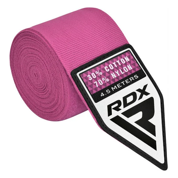 Бинт для спорту RDX WX Professional Boxing Hand Wraps Pink 4.5м (HWX-RP+)