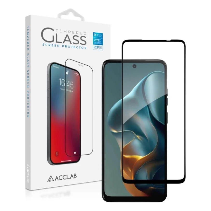 Скло захисне ACCLAB Full Glue ESD Moto G17 Power Black (1283126636516)