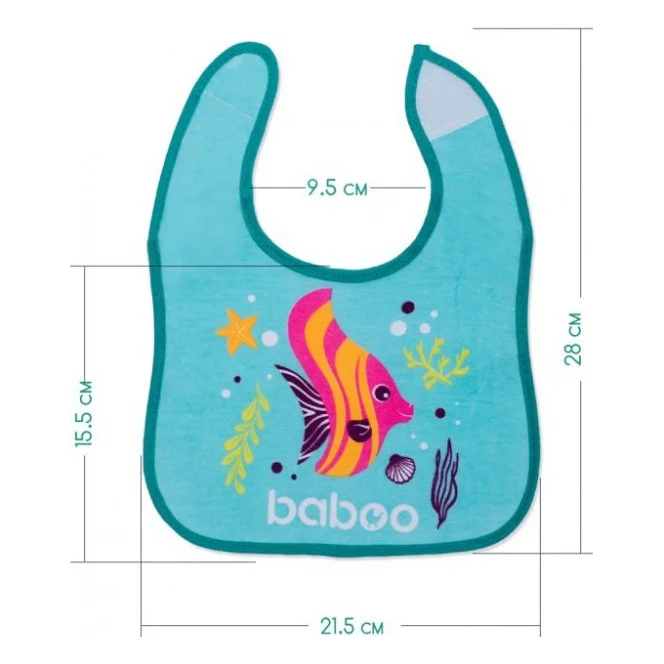 Нагрудничок Baboo Sea Life 3 шт (90603) — фото 6
