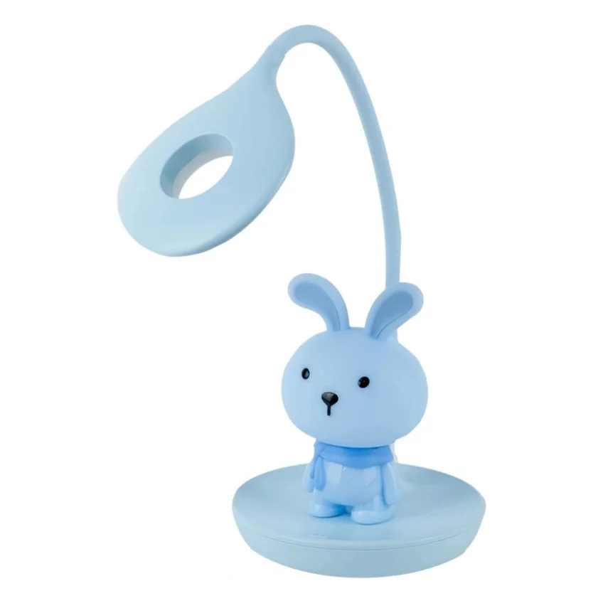 Настільна лампа Kite Bunny LED з акумулятором, блакитна (K24-492-1-3)