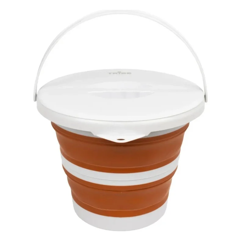 Відро складане Tribe Water Bucket Lid 5 л з кришкою terracota (T-FJ-0049-terracota)