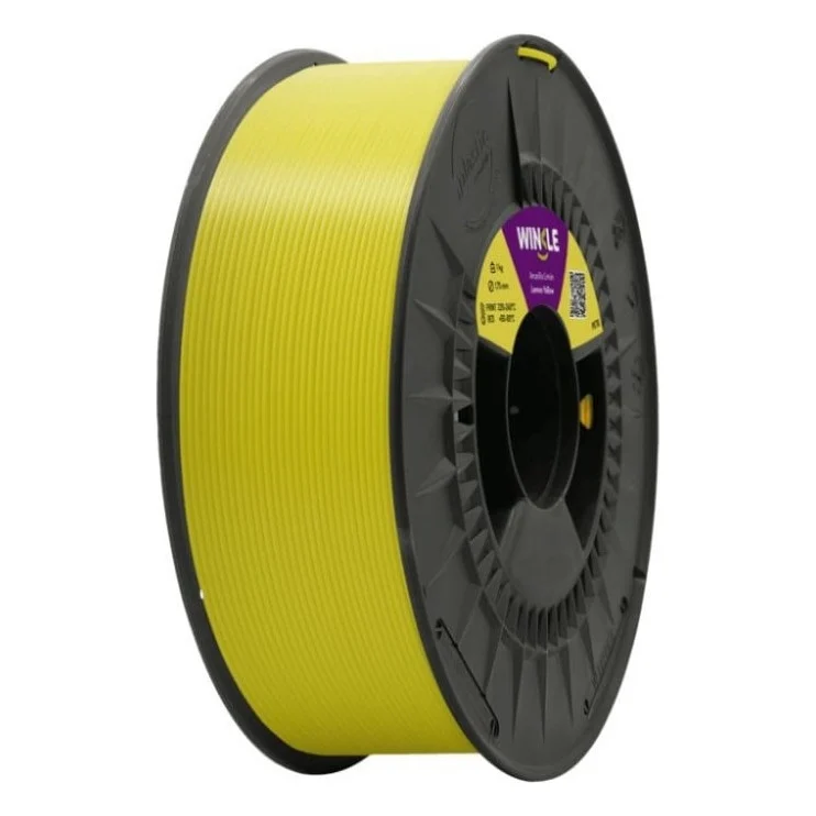 Пластик для 3D-принтера WINKLE PETG 1.75mm 1kg, Lemon yellow (PET01000175AMALIMWNK)