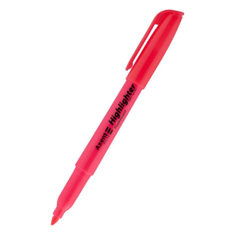 Маркер Axent Highlighter D2503, 2-4 мм клиноп. рожевий (D2503-10)