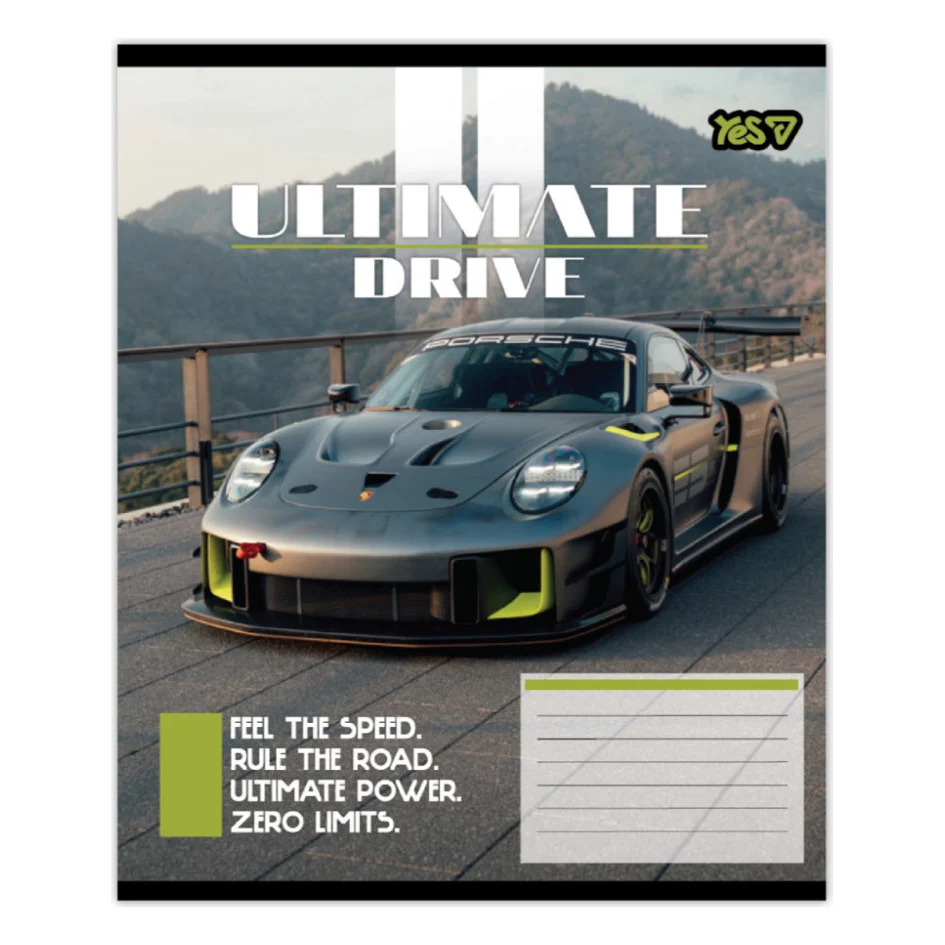 Зошит Yes Ultimate drive А5 36 аркушів, клітинка (768788) — фото 5