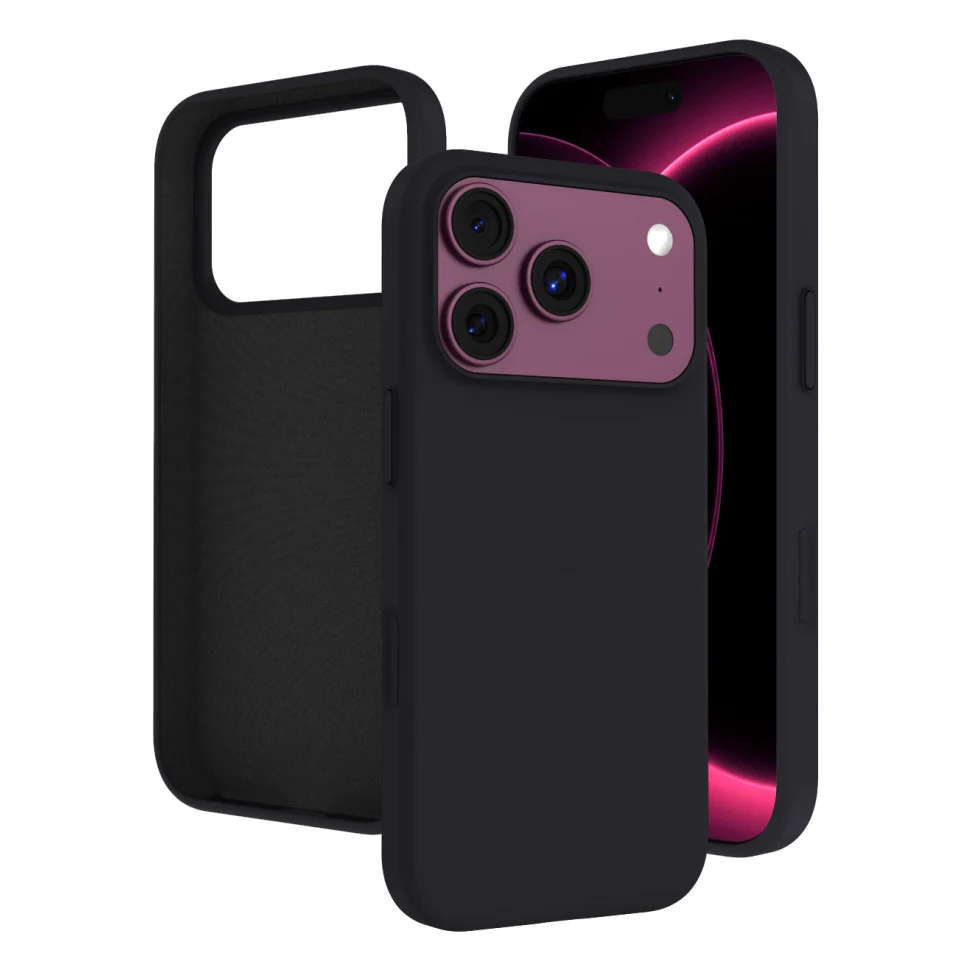 Чохол до мобільного телефона Intaleo Silicone Apple iPhone 18 Pro Black (1283126641190)