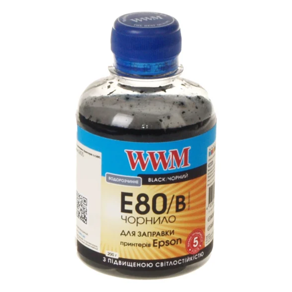 Чорнило WWM EPSON L800 black (E80/B)