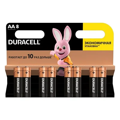 Батарейка Duracell AA MN1500 LR06 * 8 (5000394006522 / 81417083 / 81480361)