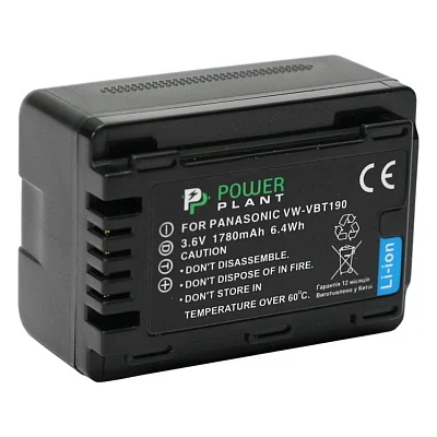 Акумулятор до фото/відео PowerPlant Panasonic VW-VBT190 (DV00DV1412)