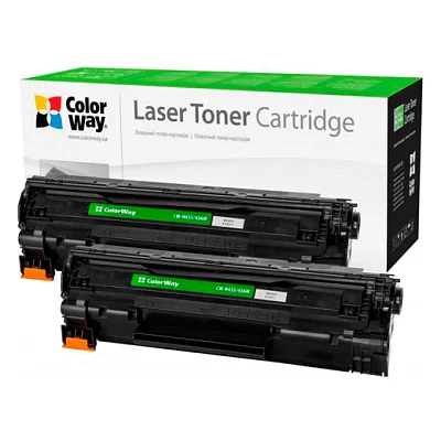 Картридж ColorWay для HP LJ P1005 (CB435AF/CB436A/CE285A)Can.712/725 DUAL PACK (CW-H435/436FM)