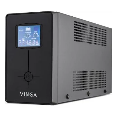 Пристрій безперебійного живлення Vinga LCD 600VA metal case (VPC-600M)