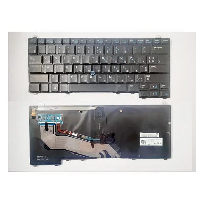 Клавіатура ноутбука Dell Latitude E5440 черная с подстветкой ТП UA (03KK86/NSK-LD1BC/PK130WQ1B00)