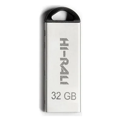 USB флеш накопичувач Hi-Rali 32GB Fit Series Silver USB 2.0 (HI-32GBFITSL)