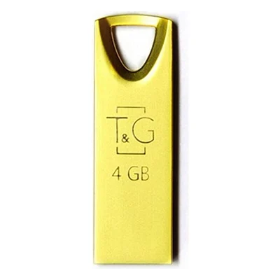 USB флеш накопичувач T&G 4GB 117 Metal Series Gold USB 2.0 (TG117GD-4G)