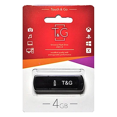 USB флеш накопичувач T&G 4GB 011 Classic Series Black USB 2.0 (TG011-4GBBK)