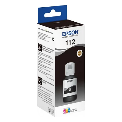 Контейнер з чорнилом Epson 112 EcoTank Pigment Black ink (C13T06C14A)