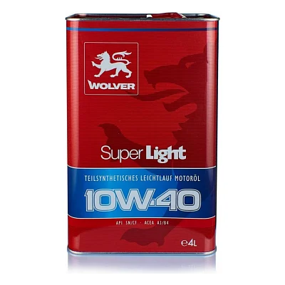 Моторна олива Wolver Super Light 10W-40, 4л (4260360940033)