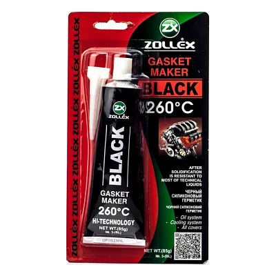 Герметик автомобільний Zollex BLACK-85g. (BLACK-85gP)