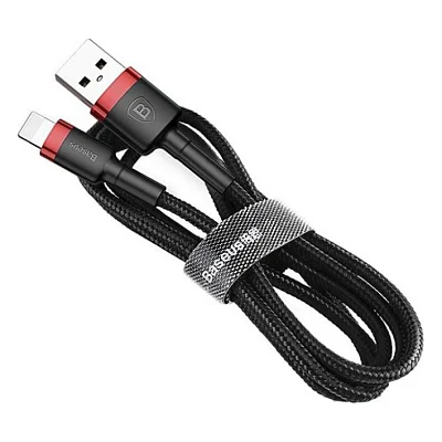 Кабель Baseus USB to Lightning 3.0m 2.0A Red/Black (CALKLF-R91)