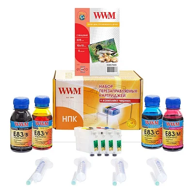 Комплект перезаправних картриджів WWM Epson Stylus TX210/TX219/TX410/TX419 (RC.T073N-1)