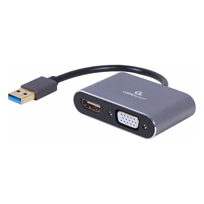 Перехідник USB-A to HDMI/VGA Cablexpert (A-USB3-HDMIVGA-01)