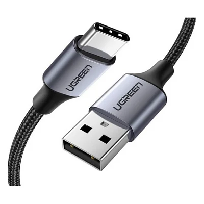 Кабель Ugreen US288 USB to Type-C Aluminum Braid 1.5m Black (60127)
