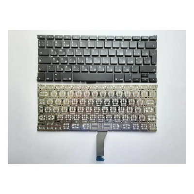 Клавіатура ноутбука Apple Macbook Air 13.3" A1369(2011+),A1466 черная,подсв (A46036)