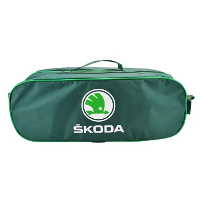 Сумка-органайзер Poputchik в багажник з логотипами Skoda (03-030-2Д)