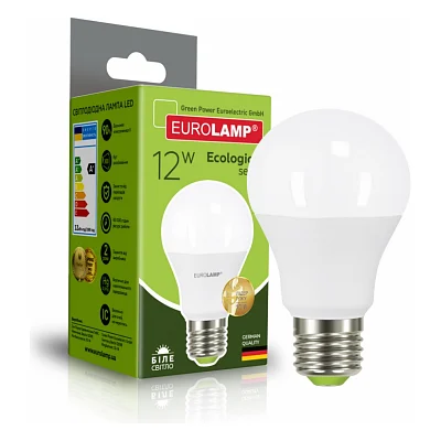 Лампочка Eurolamp LED А60 12W E27 4000K 220V (LED-A60-12274(P))