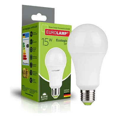 Лампочка Eurolamp LED А70 15W E27 4000K 220V (LED-A70-15274(P))