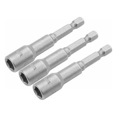 Головка магнітна Tolsen 6 мм 1/4"х65 мм 3 шт (77841)