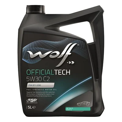 Моторна олива Wolf OFFICIALTECH 5W30 C2 5л (8309113)