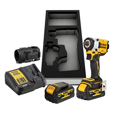 Гайковерт DeWALT 18 В XR Li-lon,406 Нм, 5 Ah, 2 АКБ, ЗП, чохол (DCF921P2G)