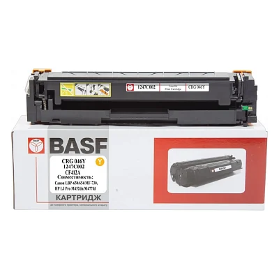 Картридж BASF Canon 046, LBP-650, HP LJ Pro M452dn аналог 1247C002/046Y/CF (BASF-KT-CRG046Y-U)