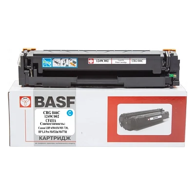 Картридж BASF Canon 046, LBP-650, HP LJ Pro M452dn аналог 1249C002/046C/CF (BASF-KT-CRG046C-U)