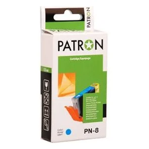 Картридж Patron CANON CLI-8C CYAN (№ PN-8C NEW) (CI-CAN-CLI-8-C1-PN)