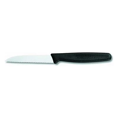 Кухонний ніж Victorinox Standart 8 см, с волнистым лезвием, черный (5.0433)