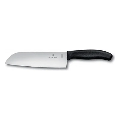 Кухонний ніж Victorinox SwissClassic сантоку 17 см, черный (6.8503.17B)